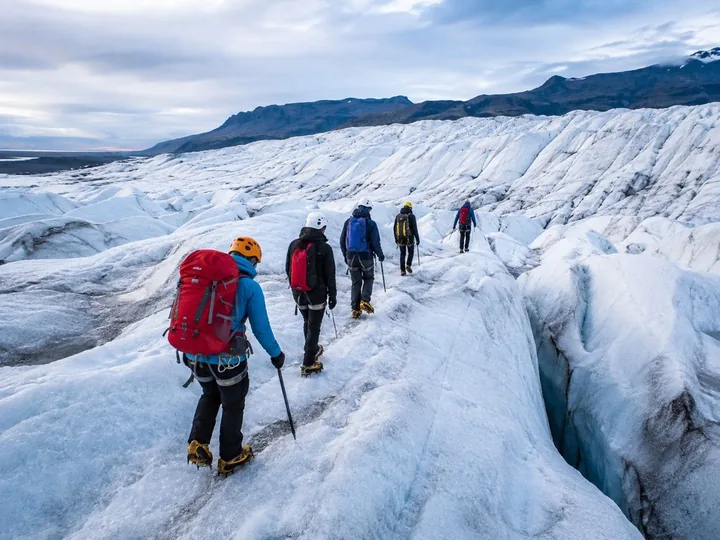 Escursione sul ghiacciaio Vatnajökull in inverno